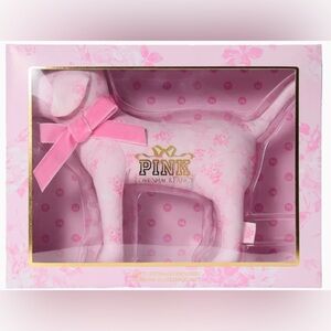 Pink X LoveShackFancy 🐕🦺 Pink Plush Dog Beaux Icons NIB